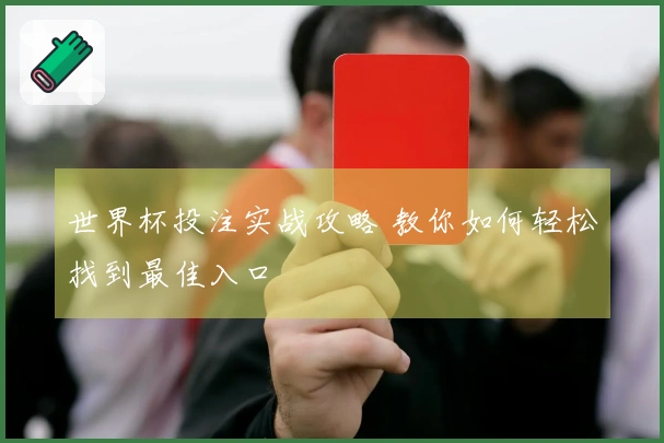 世界杯投注实战攻略 教你如何轻松找到最佳入口